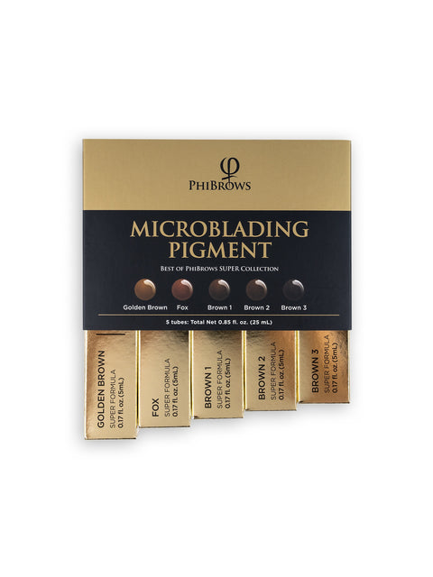 PhiBrows Microblading Pigment Collection SUPER