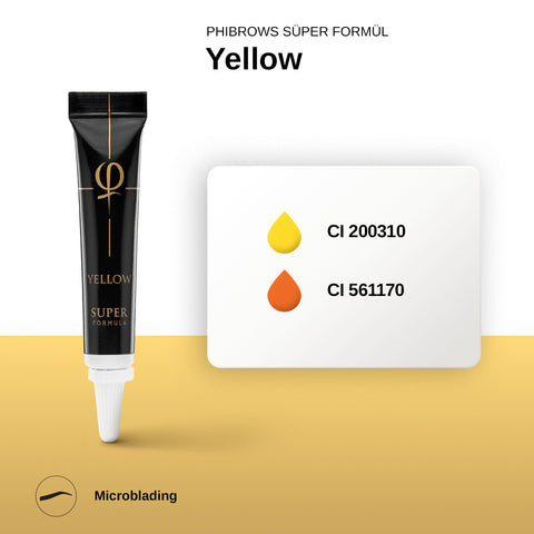Phibrows Yellow SUPER Pigment 5ml E