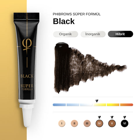 Phibrows Black SUPER Pigment 5ml E